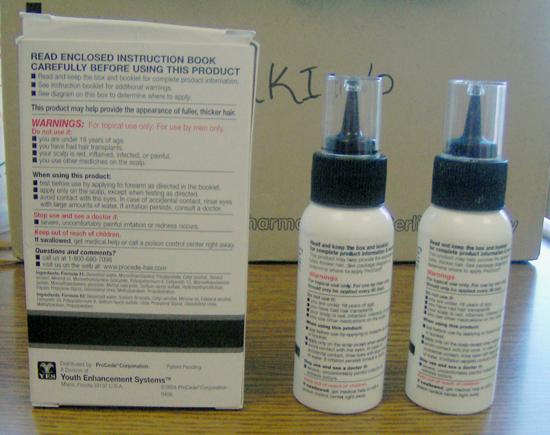 Hair-care product (hair cream for men with thinning of hair)