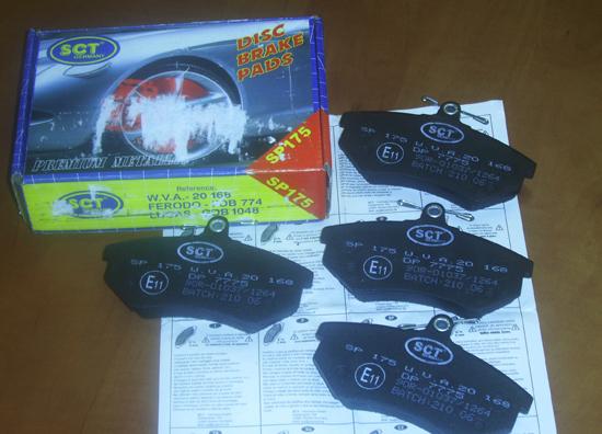 Replacement disc brake linings