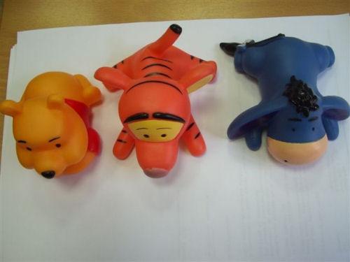 Plastic toys - Set of three squeezable toys "Lovely Collection"