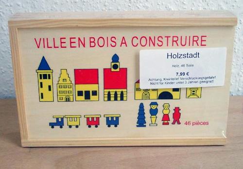 Wooden blocks - "Holzstadt" (wooden city)