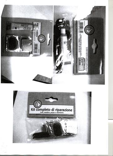 Rubber solution in bicycle repair kit