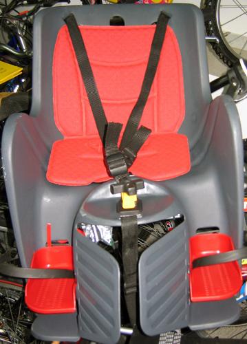 Bicycle child seat – Kitty Back Grey