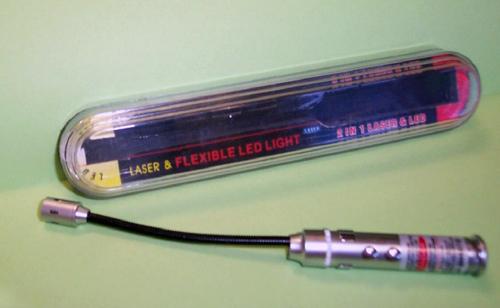 Light with laser pointer