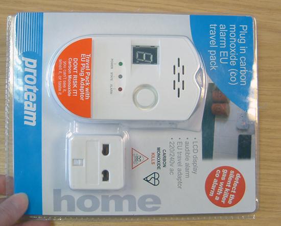 Gas alarm – plug-in carbon monoxide alarm