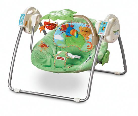 Swing for children – Mattel Inc., Rainforest Open Top Take-along Swing
