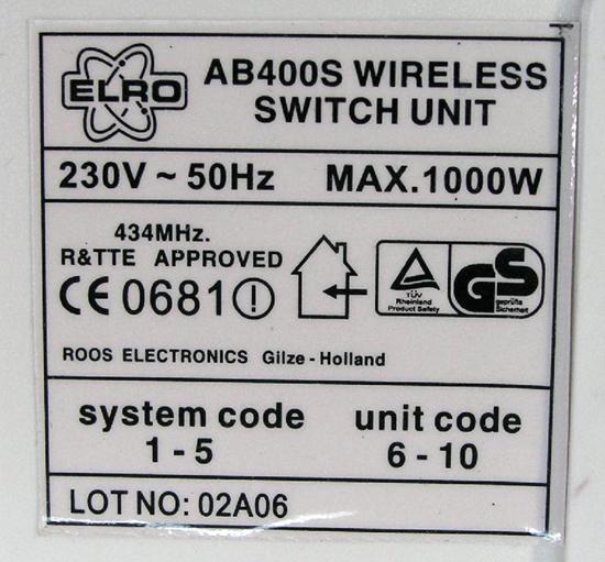 Wireless switch unit