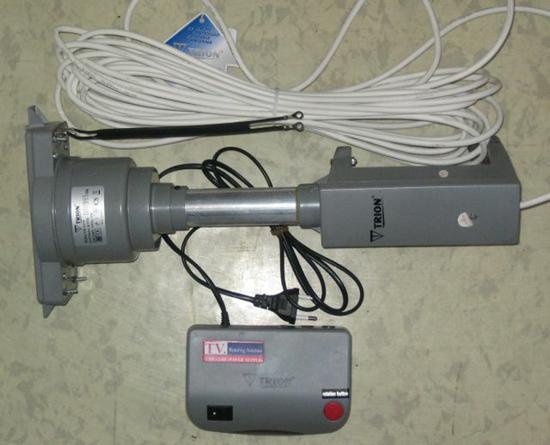 Rotating TV antenna with remote control