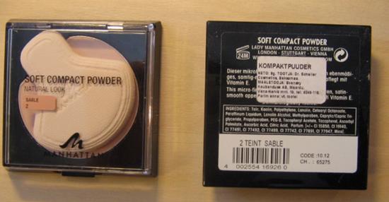 Soft compact powder, natural look