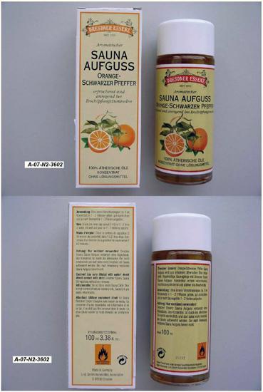 Sauna fragrance - Orange-Black Pepper sauna fragrance