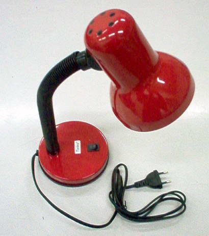 Portable desk luminary with movable arm
