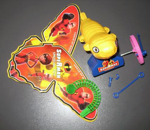 Plastic toy Superman unusual toy