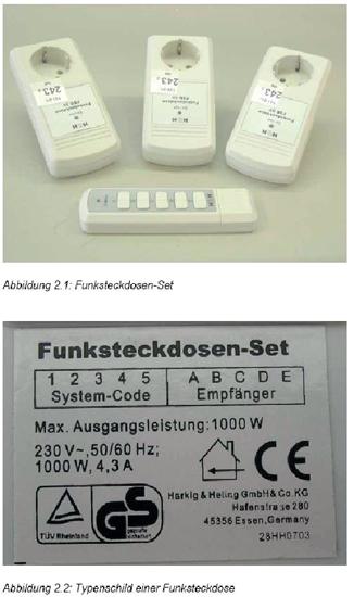 Switch unit - Funksteckdose (Wireless switch unit)