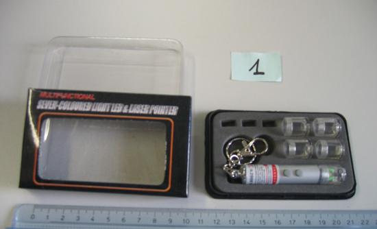 Laser pointers - “Multifunctional seven-coloured light LED and laser pointer"