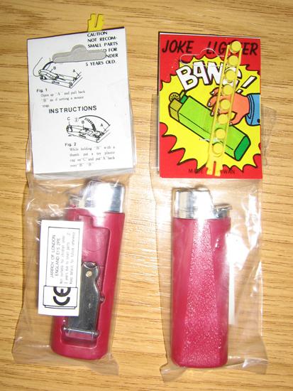 Joke lighters