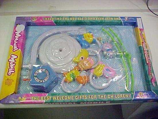 Musical mobile baby toy