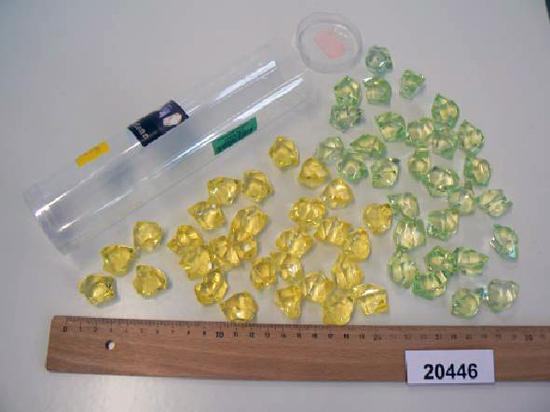 Marble stone (yellow and green decorative stones)