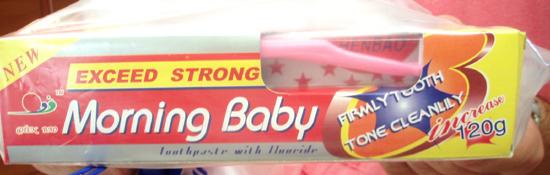 Toothpaste intended for children