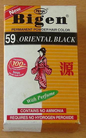 Permanent powder hair colour
