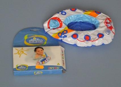 Inflatable plastic boat "THE WET SET"