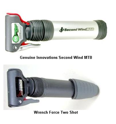 Tire inflator and hand pump (combination)