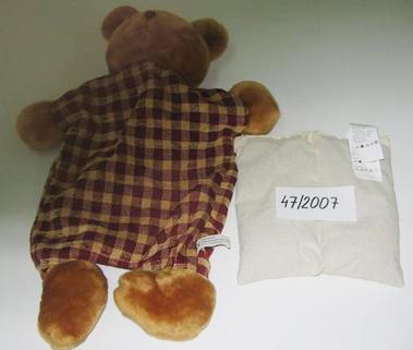 Plush toy – Teddy bear with thermophore pillow