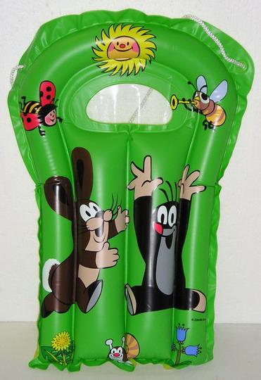 Inflatable air bed with cross section SUMMER WITH HEDGEHOG
