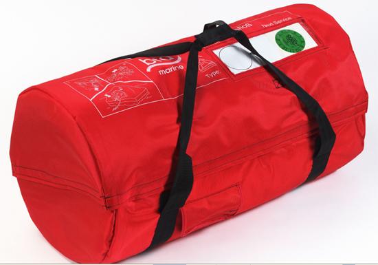 Self-inflating life rafts
