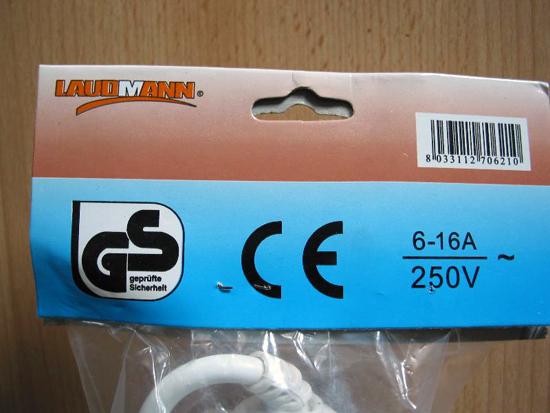 Multi-socket extension cord.