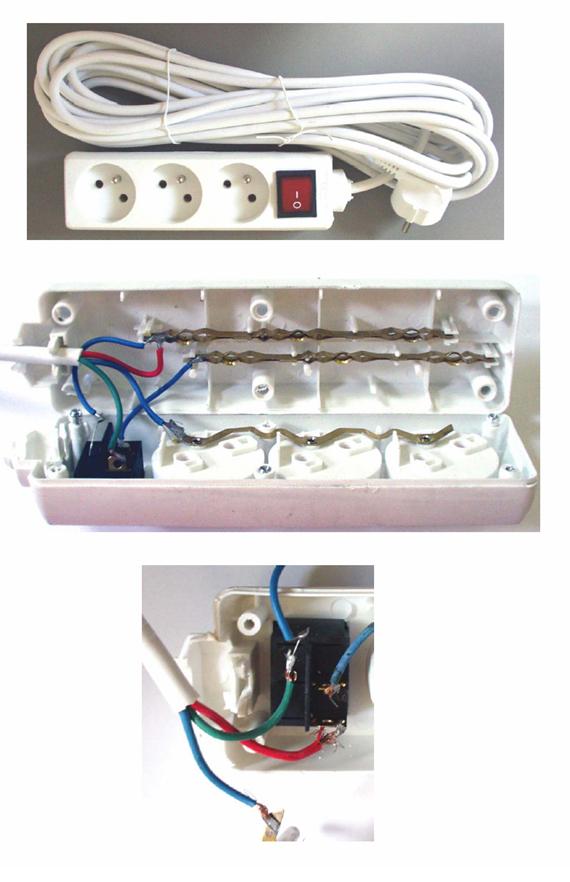Cord extension set with switch.