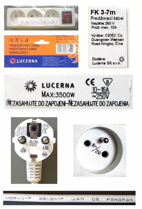 Cord extension set with switch.