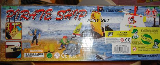 Pirate ship play set.