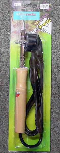 Soldering iron.