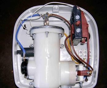 Electric instantaneous water heater.