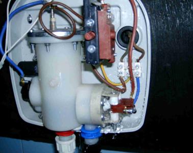 Electric instantaneous water heater.
