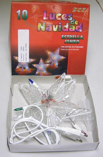 Lighting chain - Luces de Navidad Estrella Jumbo