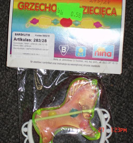 Plastic rattle - Grzechotza Dziecieca