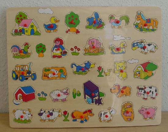 Wooden toy puzzles