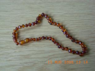 Necklace - Fossilised Tree Resin teething necklace