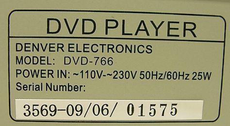 DVD player.