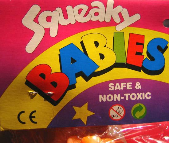 Squeaky toys - Squeaky BABIES.