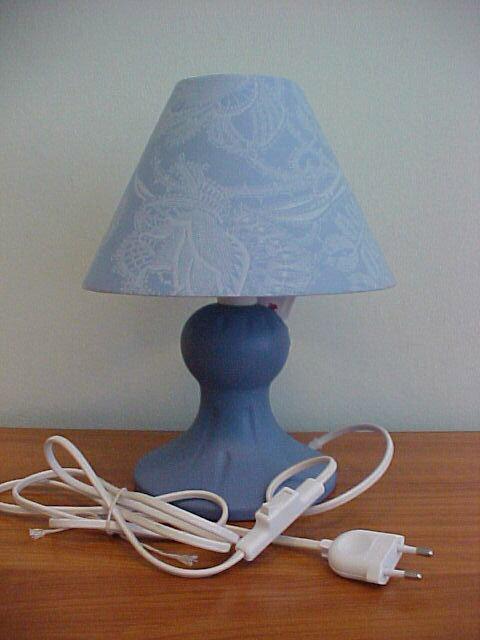 Ceramic desk lamp.