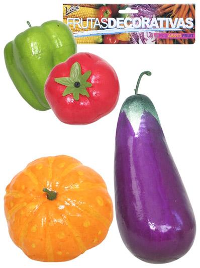 Decorative articles - FRUTAS DECORATIVAS - Decorative aubergines and peppers