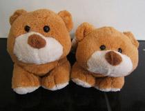 Slippers in the shape of a light-brown teddy bear - sizes 35 to 39
