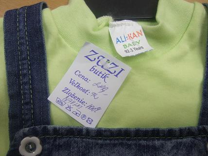 Children’s clothing set - Children’s set T-shirt and jeans skirt (Detská súprava tričko + riflová sukňa)