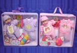 Bag with baby doll (28 cm tall), with clothes and accessories