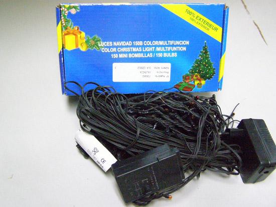 Lighting chains of 150 miniature coloured / multi-function lamps