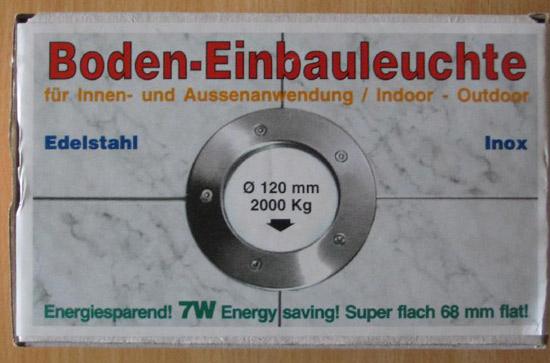 Flush-mounted floor lights