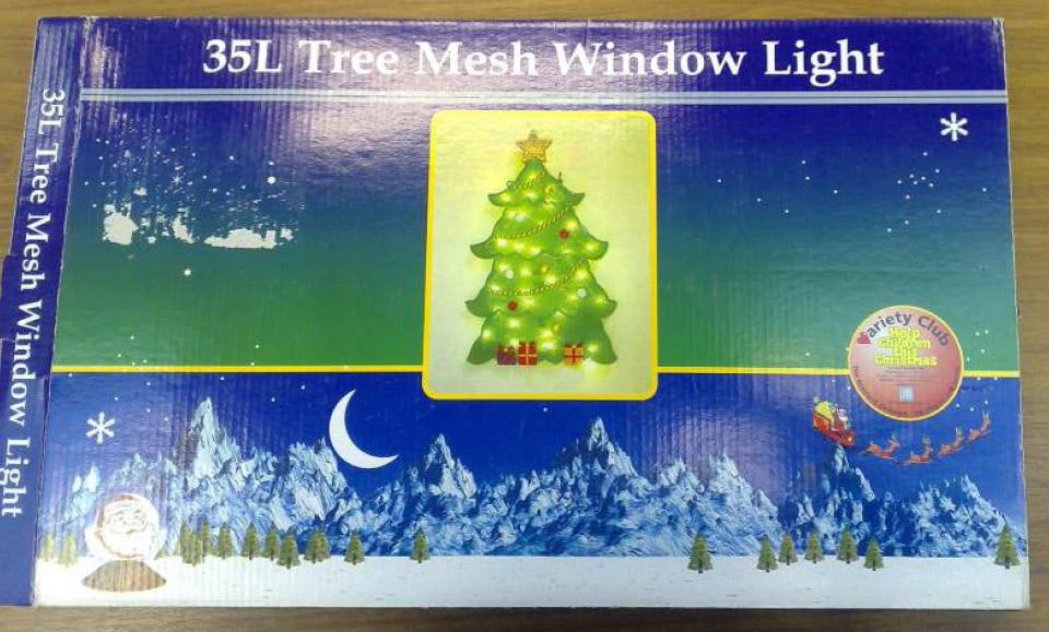 Lighting chains - 35L Tree mesh window Light and 35L Santa and Sleigh window light