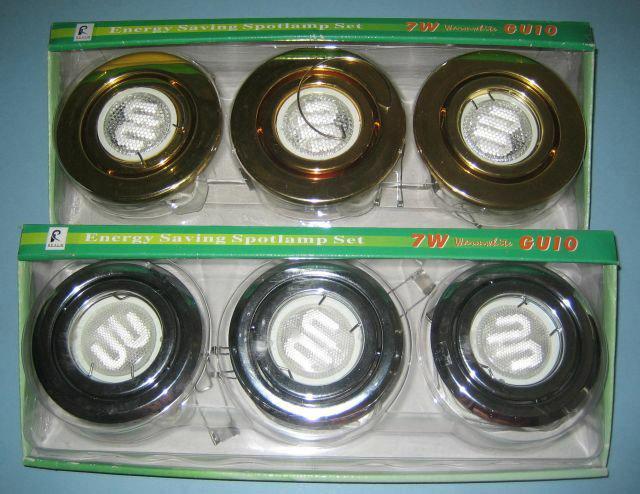 Recessed luminaires with fluorescent lamp (with built-in ballast)