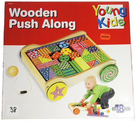 Wooden push along toy